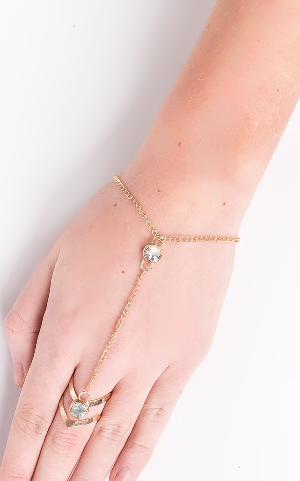 Lexia Diamante Finger Chain Lexia Diamante Finger Chain