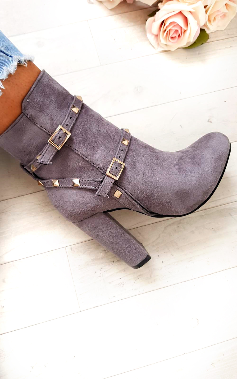 Miya Studded Ankle Boots Thumbnail Miya Studded Ankle Boots Thumbnail
