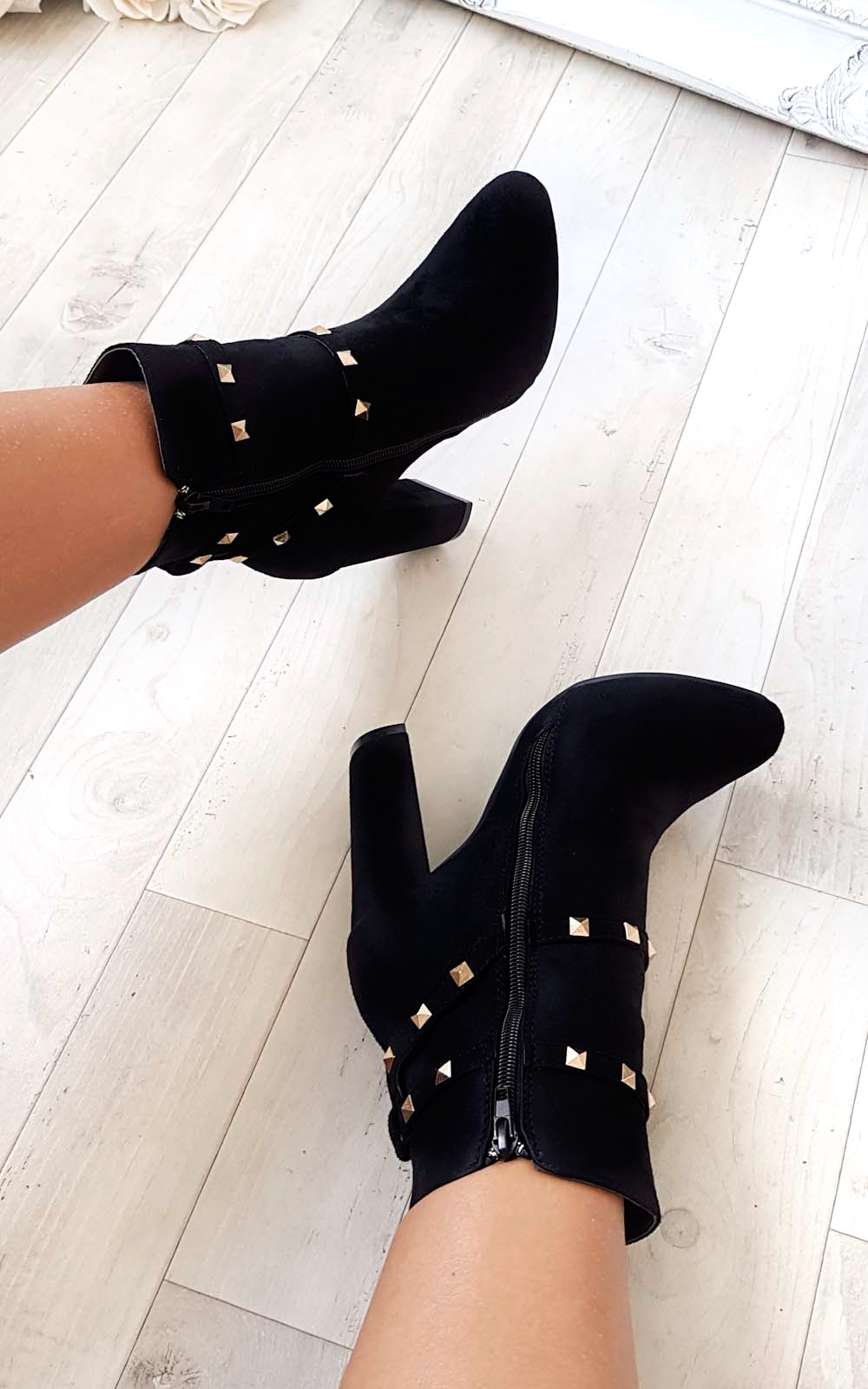 Miya Studded Ankle Boots 