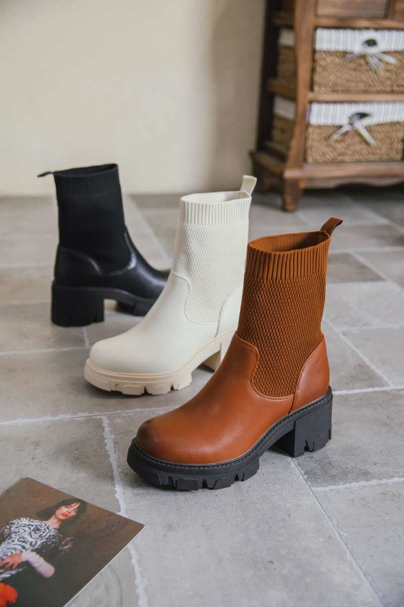 Isobel Chunky Sock Outsole Boots Thumbnail Isobel Chunky Sock Outsole Boots Thumbnail
