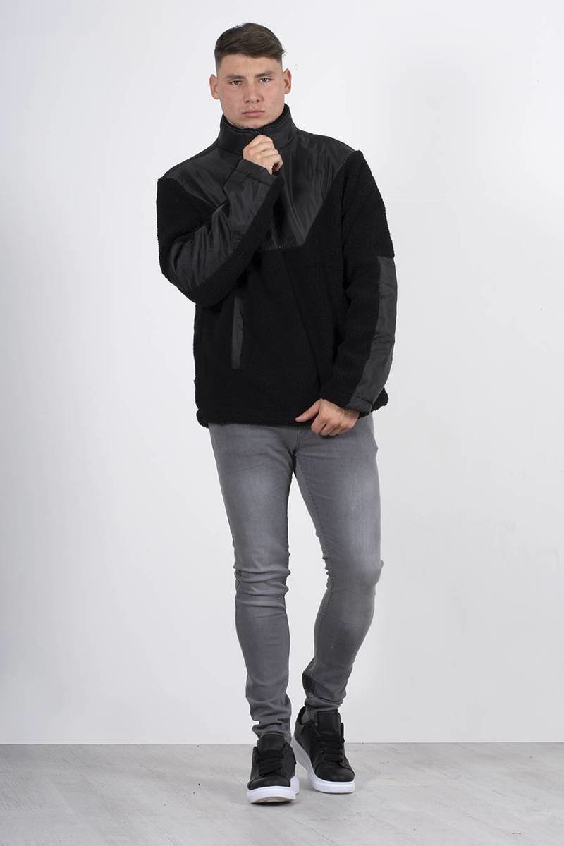 Dexter Zip Hybrid Borg Pullover Hoodie Thumbnail Dexter Zip Hybrid Borg Pullover Hoodie Thumbnail