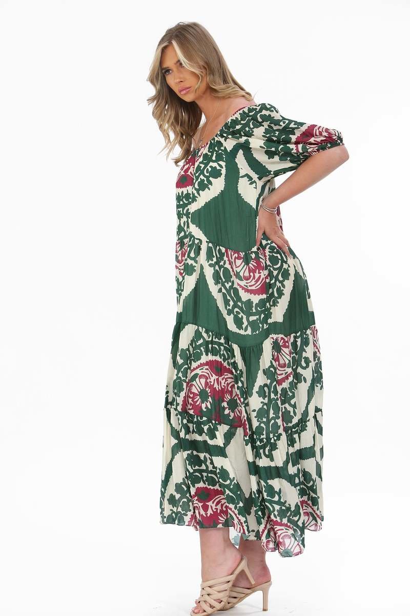 Erica Cotton Off Shoulder Maxi Dress Thumbnail