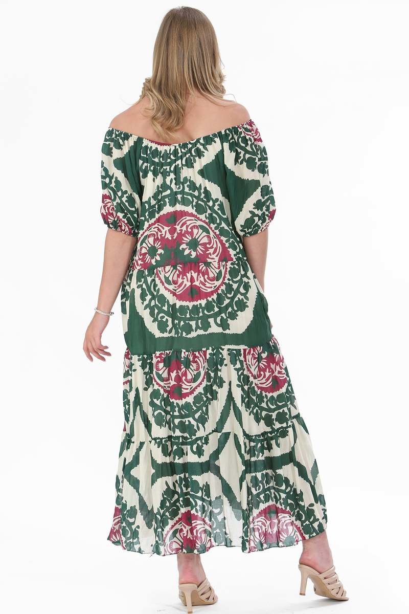 Erica Cotton Off Shoulder Maxi Dress Thumbnail