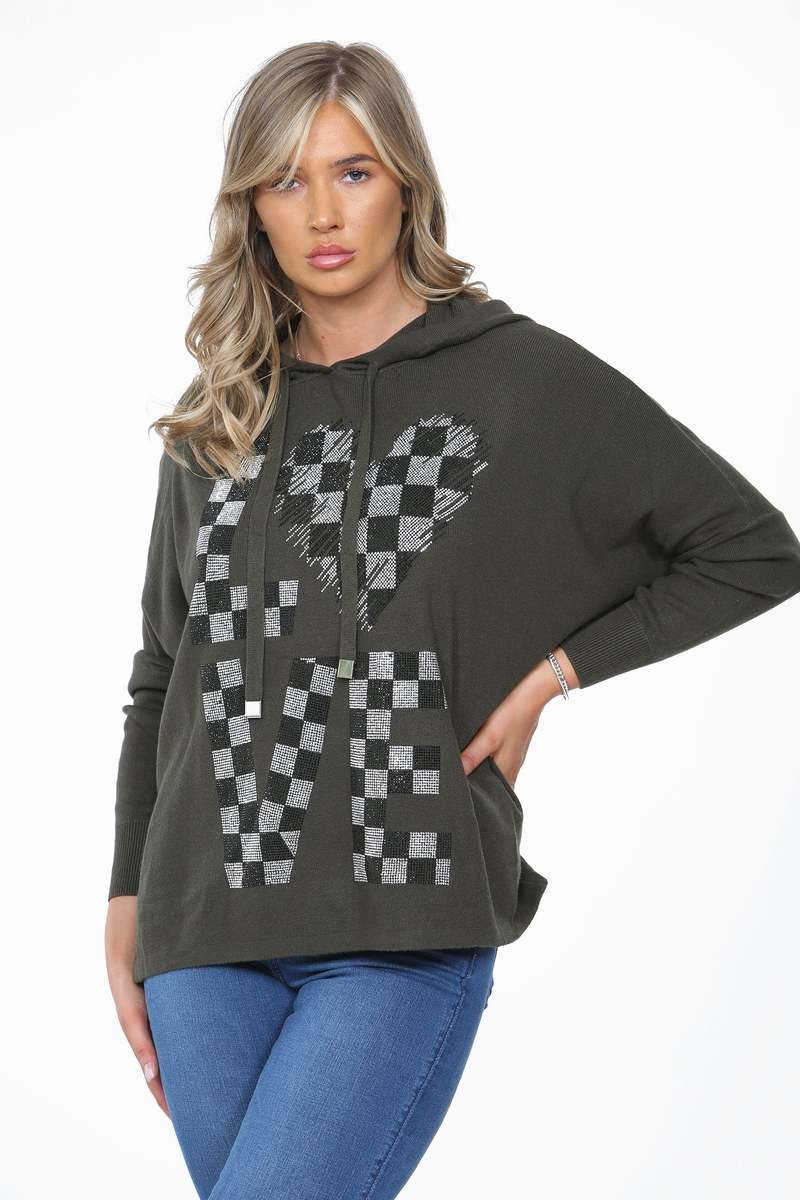 Taylor Love Embellished Hoodie Taylor Love Embellished Hoodie