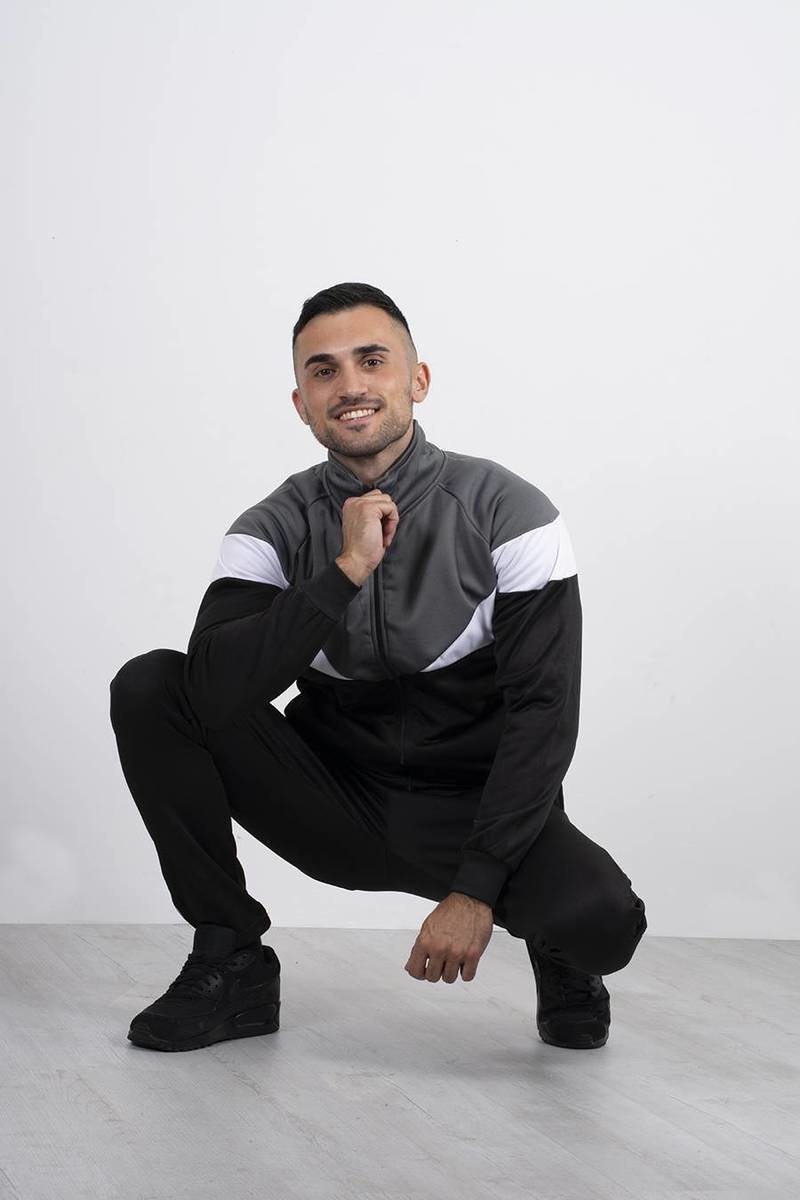 Cody Funnel Tracksuit With Colourblock Panel Detail Thumbnail Cody Funnel Tracksuit With Colourblock Panel Detail Thumbnail