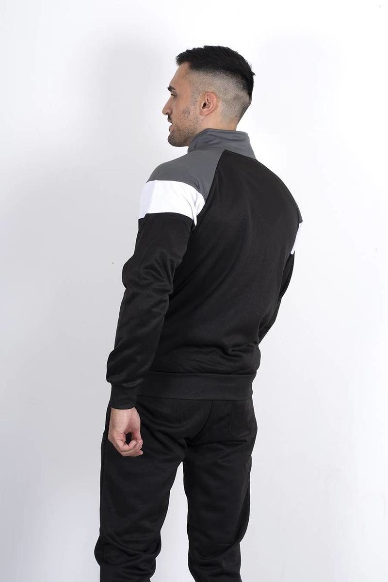 Cody Funnel Tracksuit With Colourblock Panel Detail Thumbnail Cody Funnel Tracksuit With Colourblock Panel Detail Thumbnail
