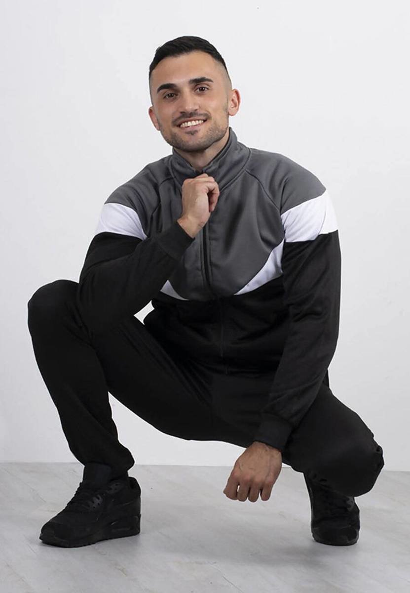Cody Funnel Tracksuit With Colourblock Panel Detail Thumbnail Cody Funnel Tracksuit With Colourblock Panel Detail Thumbnail
