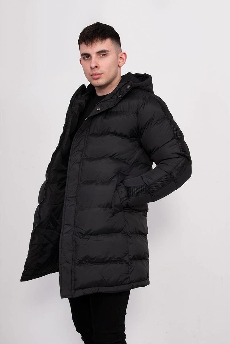 Aiden Hooded Longline Padded Coat Thumbnail