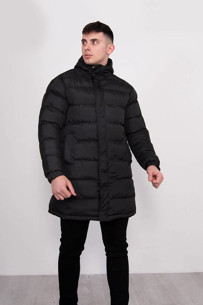 Aiden Hooded Longline Padded Coat Thumbnail