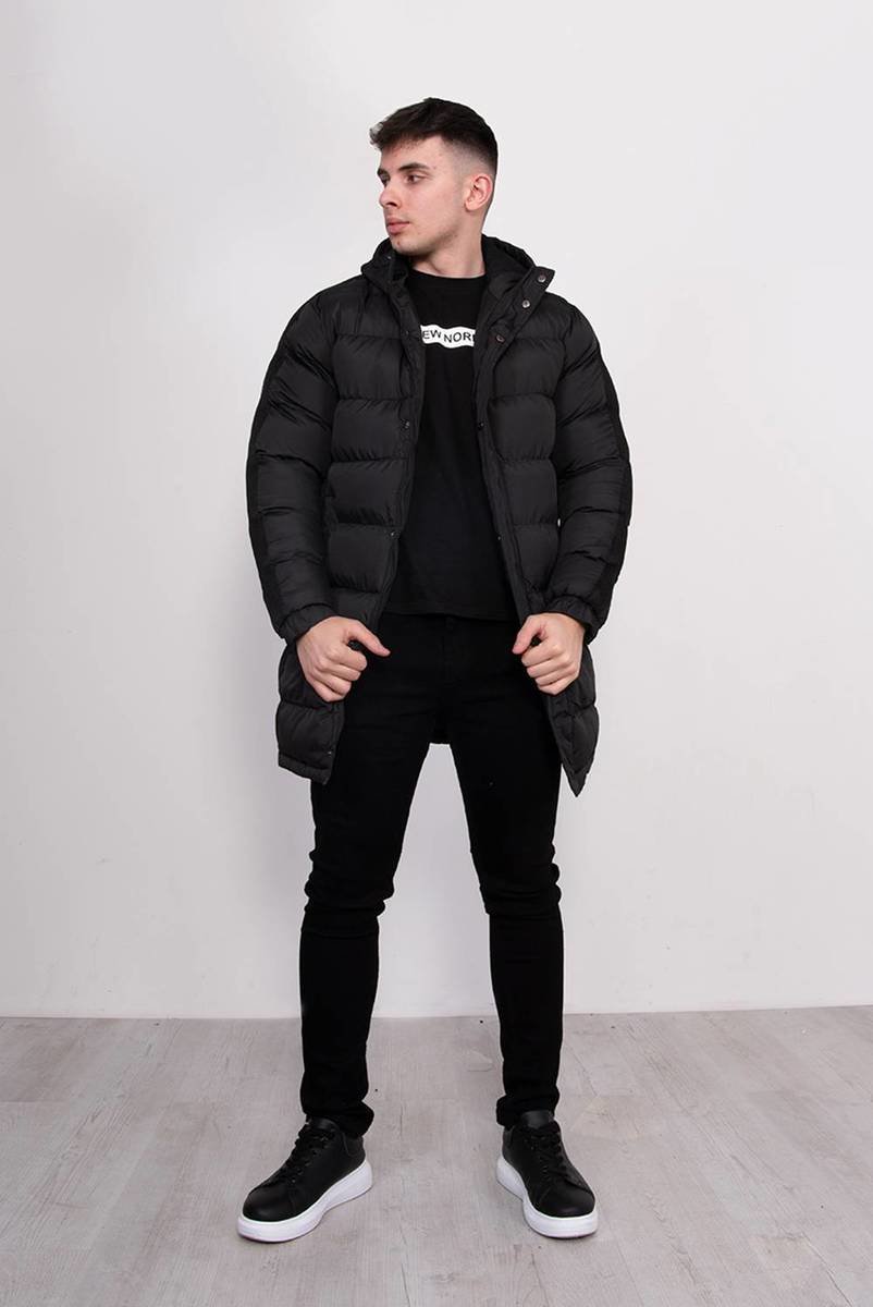 Aiden Hooded Longline Padded Coat Thumbnail Aiden Hooded Longline Padded Coat Thumbnail