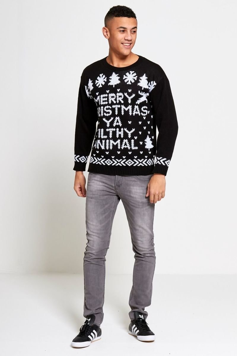 Gabriel Merry Christmas Filthy Animal Christmas Jumper Thumbnail Gabriel Merry Christmas Filthy Animal Christmas Jumper Thumbnail