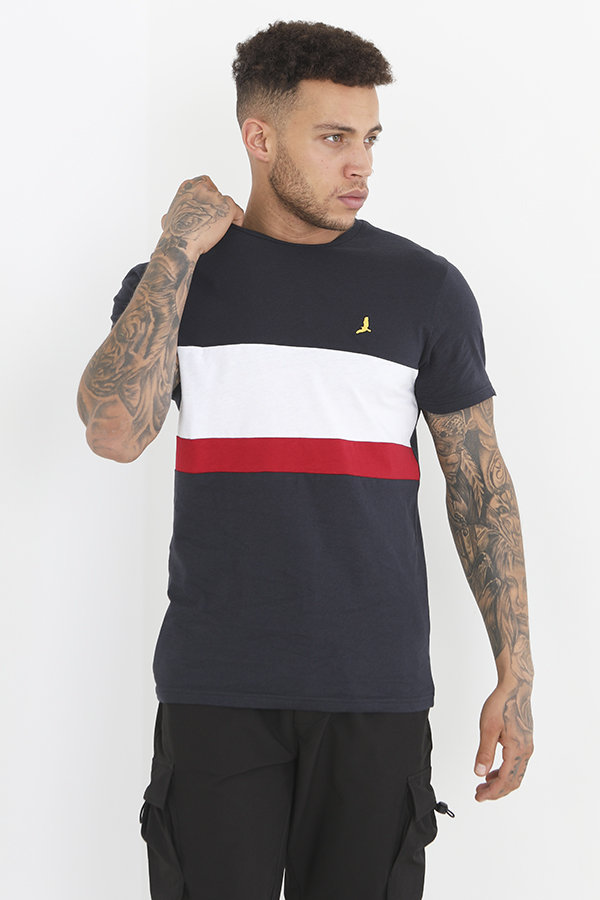 Ronnie Panel Detail Bird Embroidered T-Shirt Ronnie Panel Detail Bird Embroidered T-Shirt