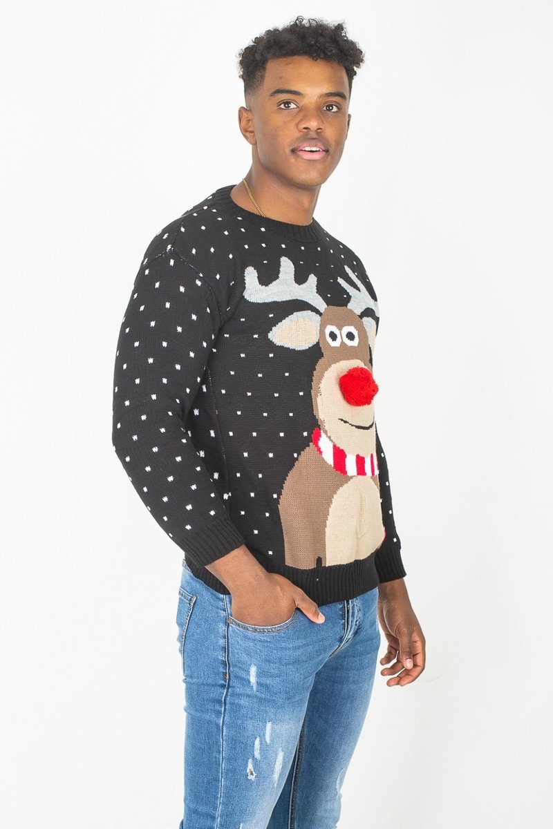 Sonny Pom Rudolph Christmas Jumper Thumbnail Sonny Pom Rudolph Christmas Jumper Thumbnail