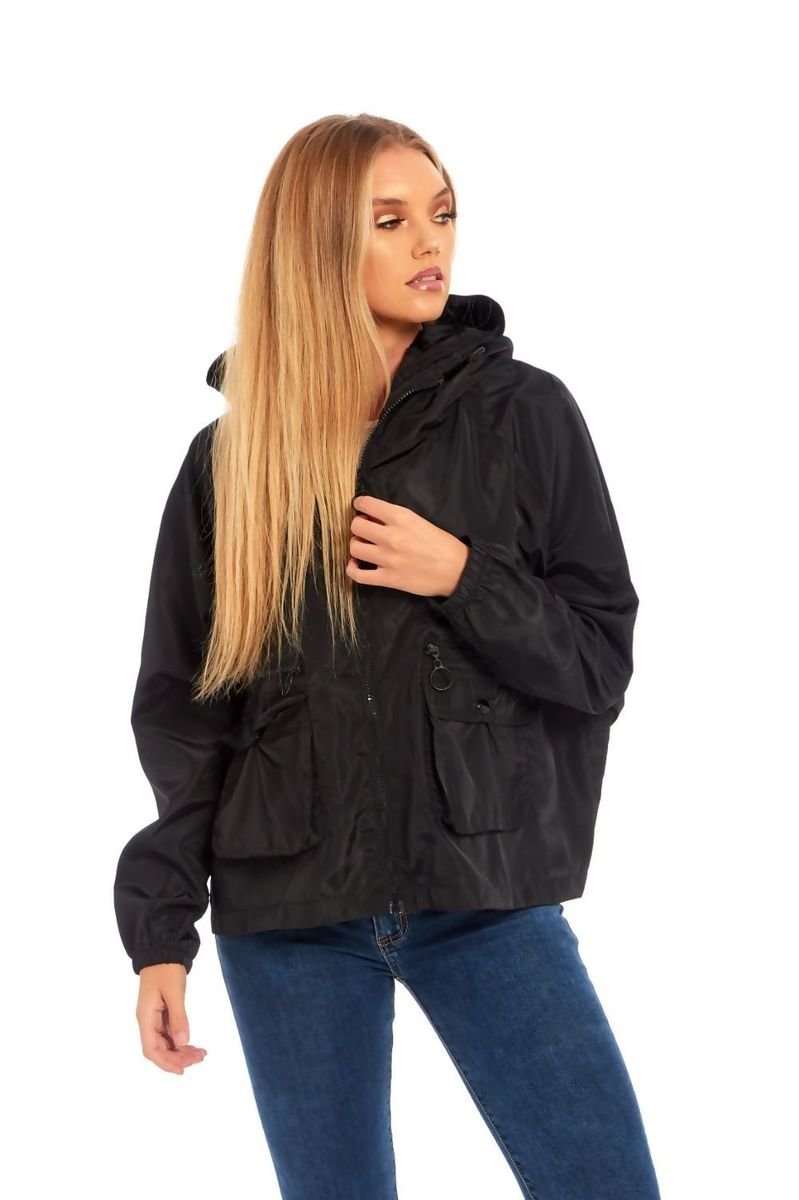 Gwen Zip Through Crop Cagoule Jacket Gwen Zip Through Crop Cagoule Jacket