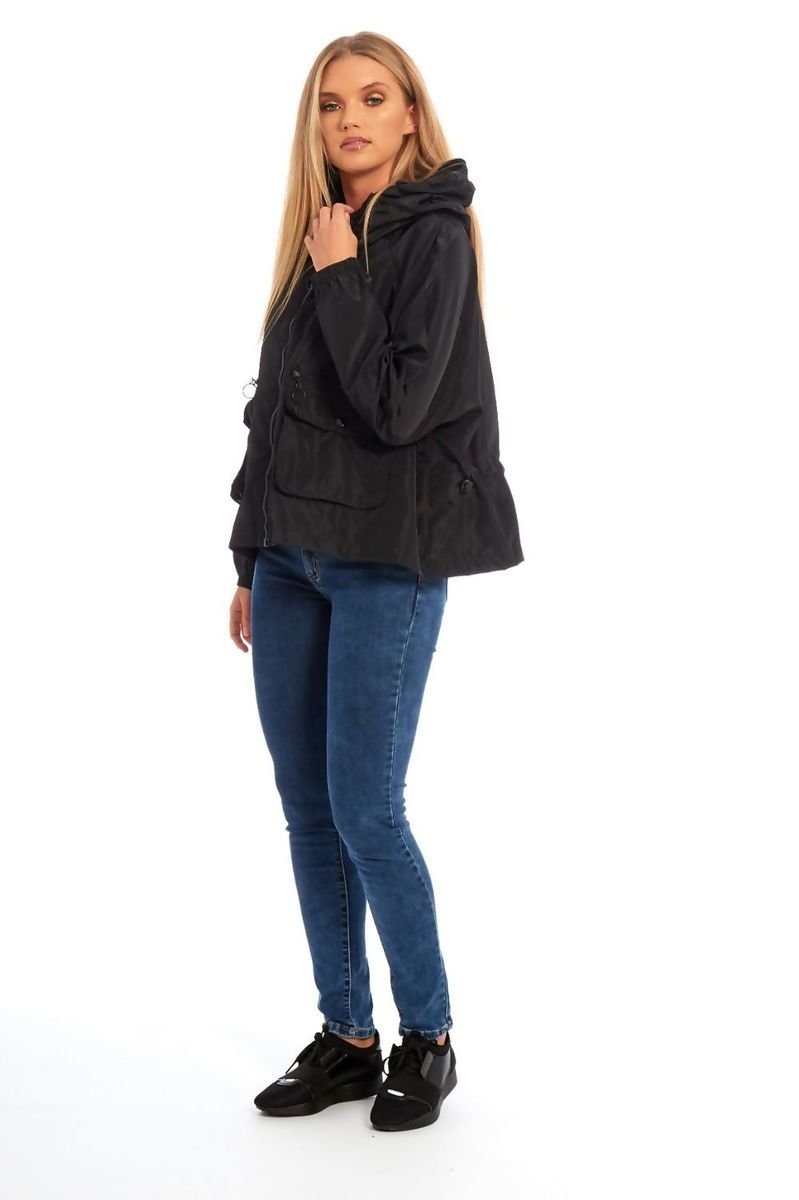 Gwen Zip Through Crop Cagoule Jacket Thumbnail Gwen Zip Through Crop Cagoule Jacket Thumbnail