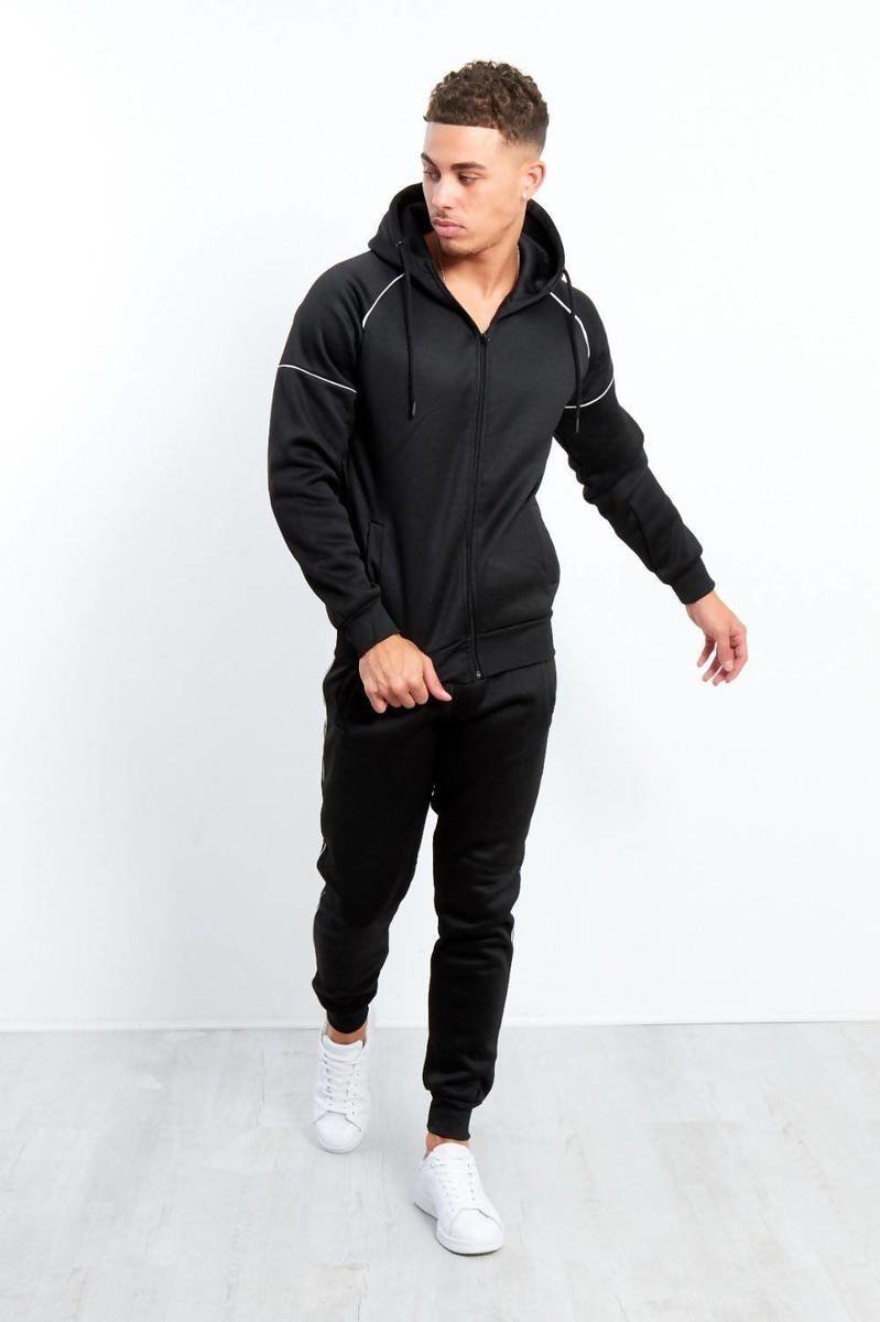 Kian Zip-Through Hooded Tracksuit Thumbnail Kian Zip-Through Hooded Tracksuit Thumbnail