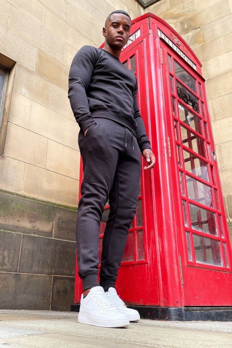 Jasper Fleece Basic Crew Neck Tracksuit Thumbnail Jasper Fleece Basic Crew Neck Tracksuit Thumbnail