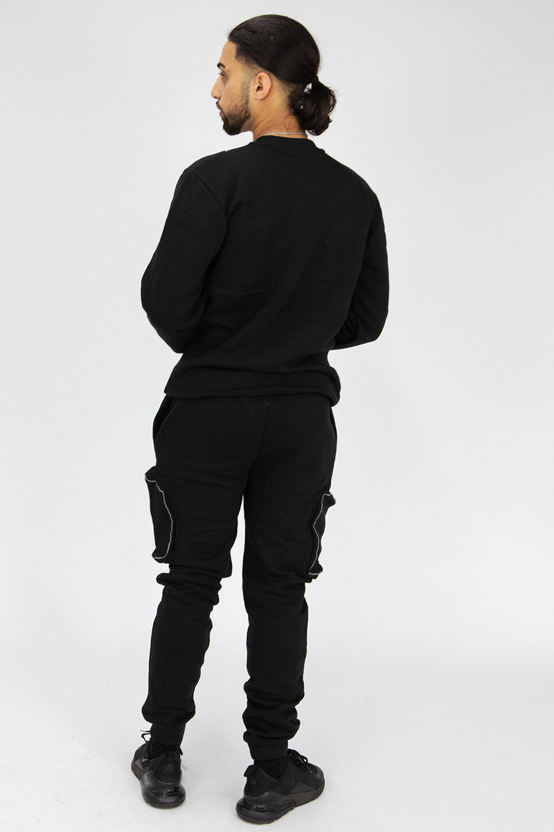 Felix Reflective Piped Cargo Pockets Tracksuit Felix Reflective Piped Cargo Pockets Tracksuit