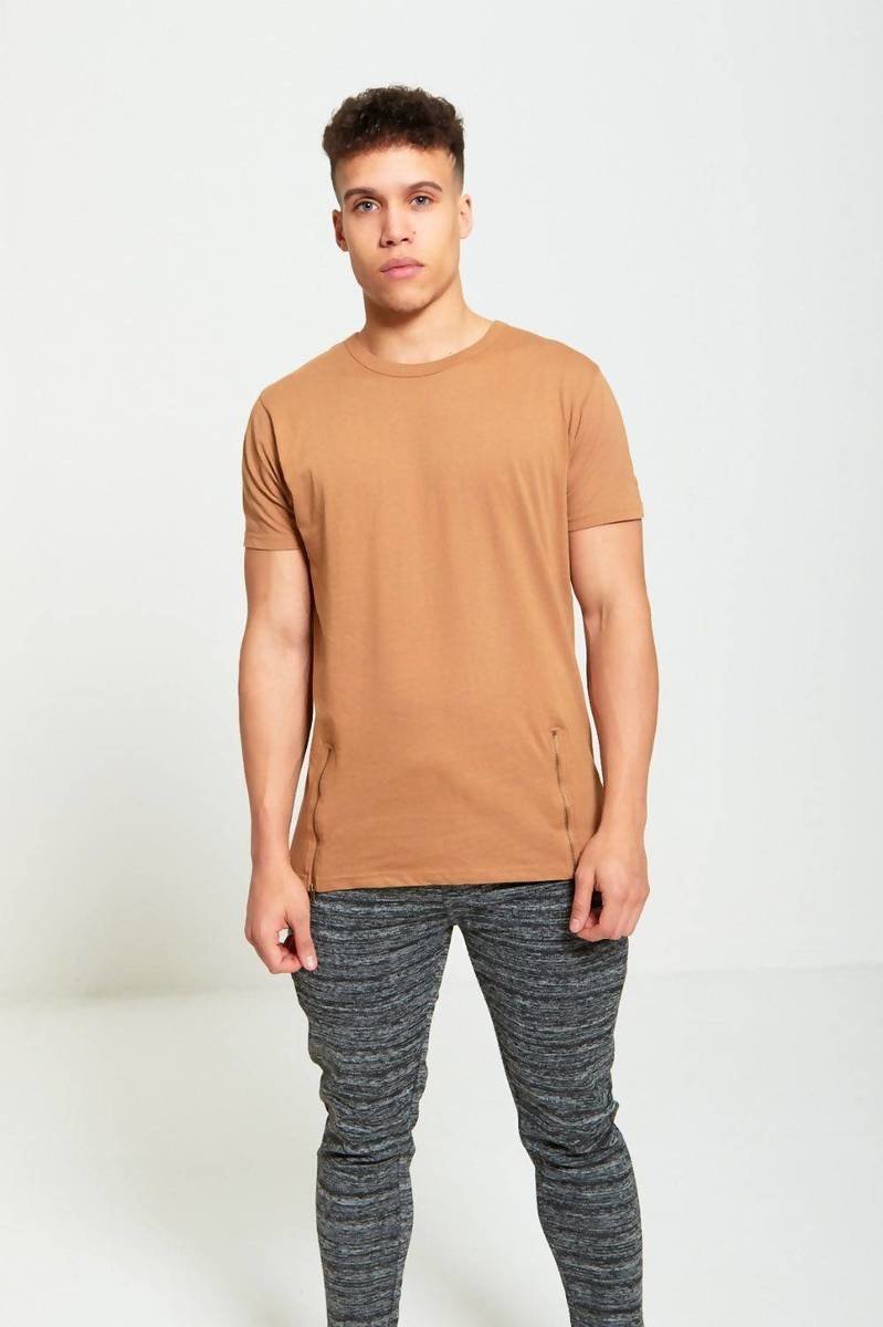 Connor Longline Zipper T-Shirt Connor Longline Zipper T-Shirt