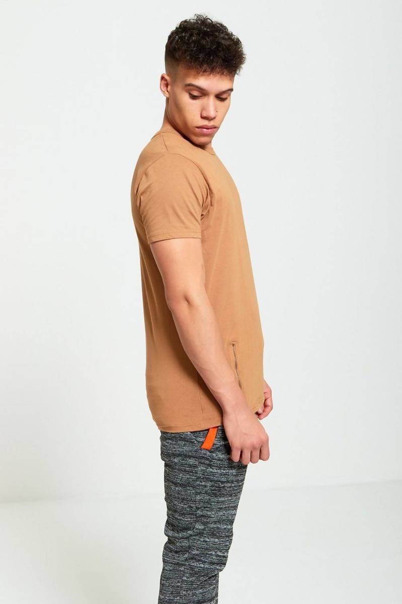 Connor Longline Zipper T-Shirt Thumbnail Connor Longline Zipper T-Shirt Thumbnail