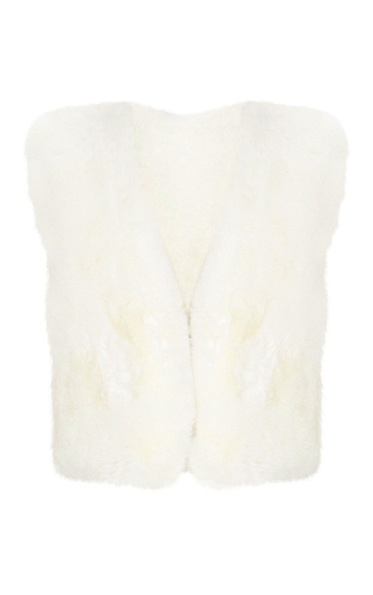 Ezmae Faux Fur Crop Gilet Thumbnail Ezmae Faux Fur Crop Gilet Thumbnail