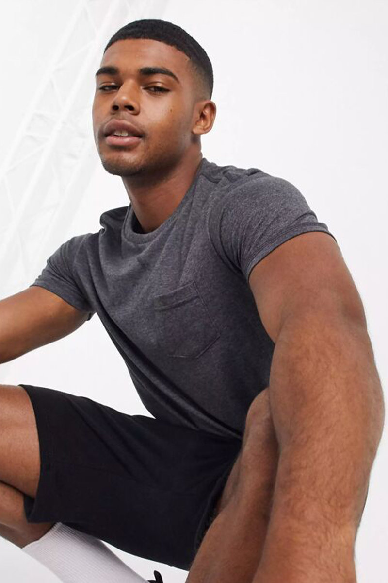 Daniel Chest Pocket Ribbed Crew Neck T-Shirt Daniel Chest Pocket Ribbed Crew Neck T-Shirt