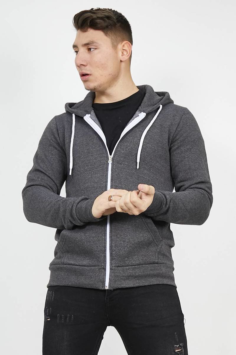 Spencer Plain American Fleece Zip-Up Hoody Jacket Thumbnail Spencer Plain American Fleece Zip-Up Hoody Jacket Thumbnail