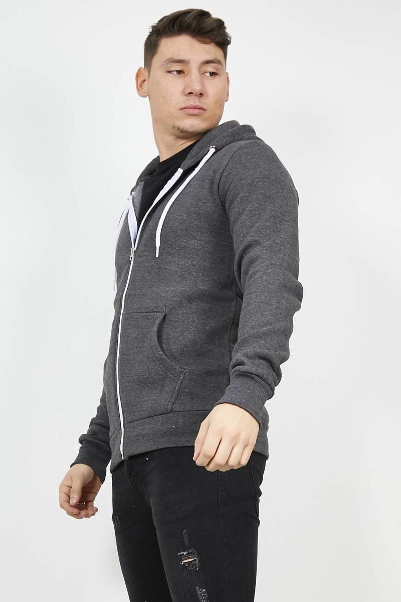Spencer Plain American Fleece Zip-Up Hoody Jacket Thumbnail Spencer Plain American Fleece Zip-Up Hoody Jacket Thumbnail