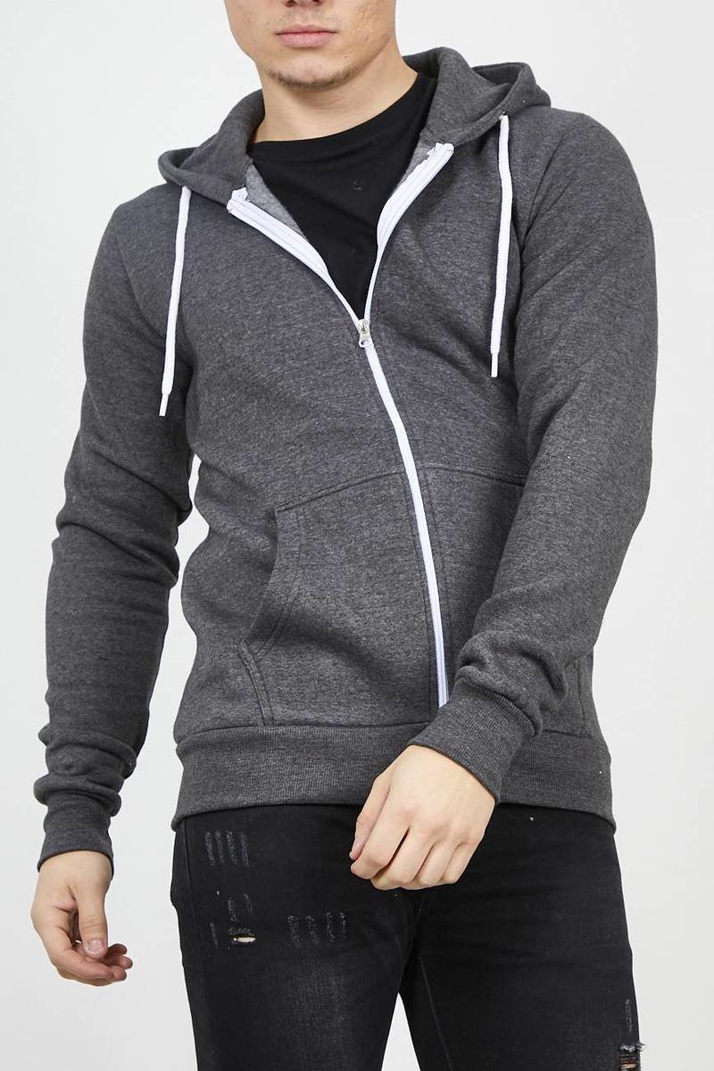 Spencer Plain American Fleece Zip-Up Hoody Jacket Thumbnail Spencer Plain American Fleece Zip-Up Hoody Jacket Thumbnail