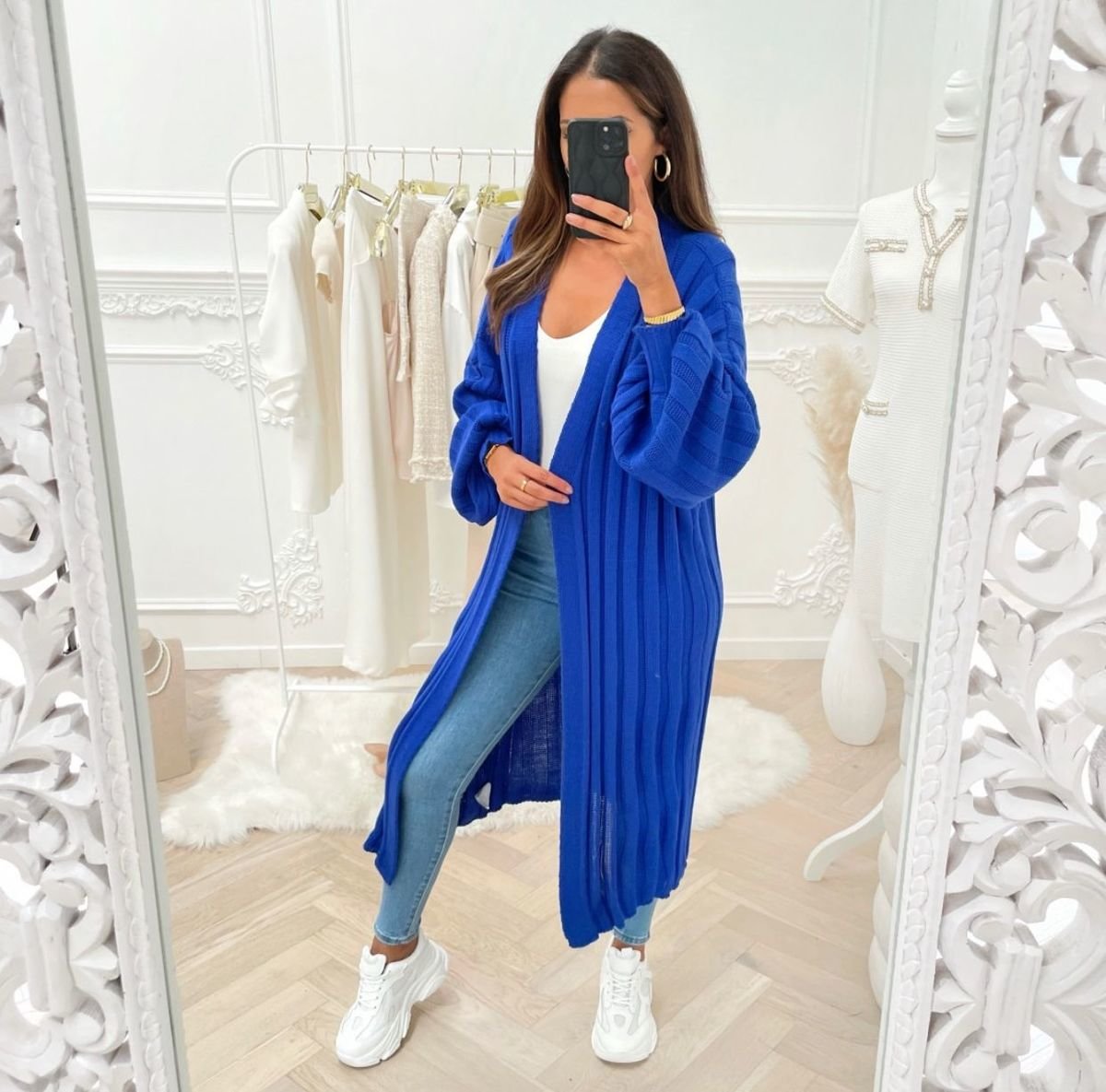 Callie Long Length Knitted Cardigan Callie Long Length Knitted Cardigan