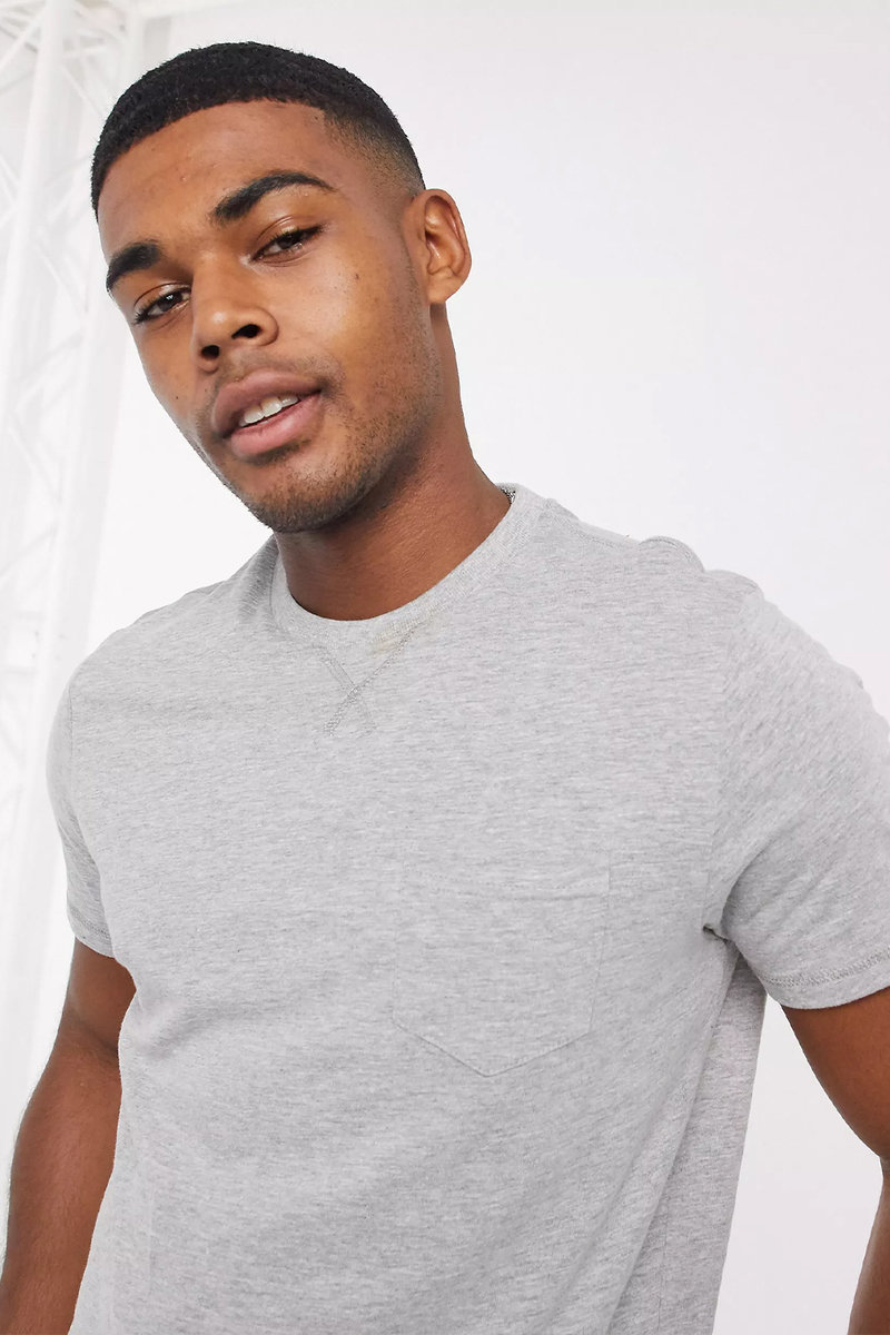 Daniel Chest Pocket Ribbed Crew Neck T-Shirt Thumbnail Daniel Chest Pocket Ribbed Crew Neck T-Shirt Thumbnail