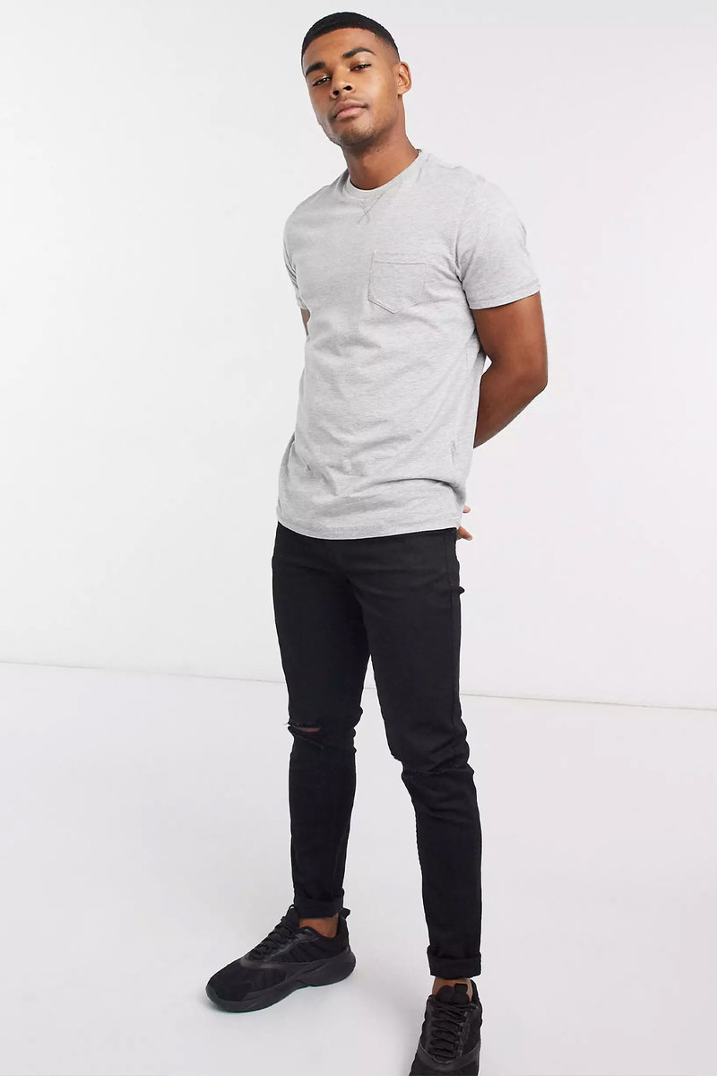 Daniel Chest Pocket Ribbed Crew Neck T-Shirt Thumbnail Daniel Chest Pocket Ribbed Crew Neck T-Shirt Thumbnail