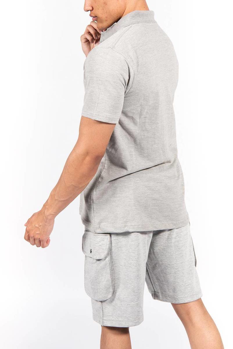 Chester Pique Polo And Cargo Short Set Thumbnail Chester Pique Polo And Cargo Short Set Thumbnail