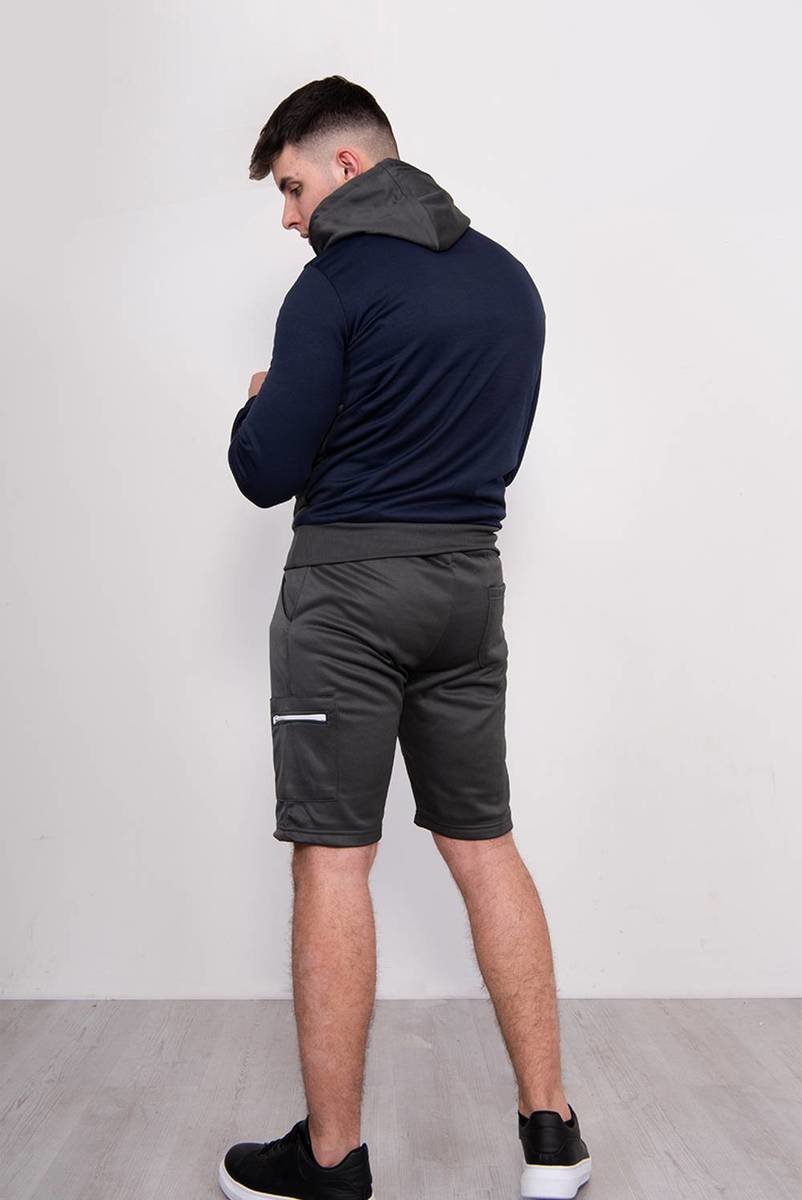Cooper Two Tone Half Zip Hooded Short Set Thumbnail Cooper Two Tone Half Zip Hooded Short Set Thumbnail
