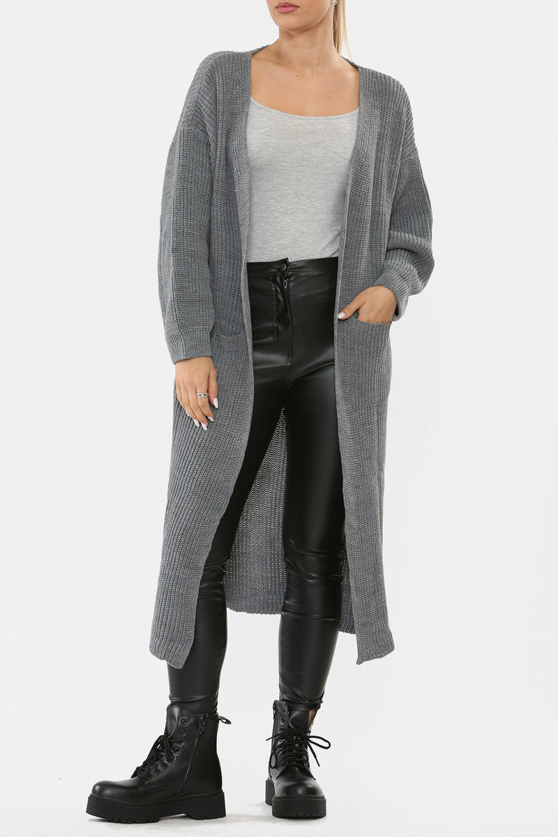 Isobel Chunky Knitted Longline Cardigan