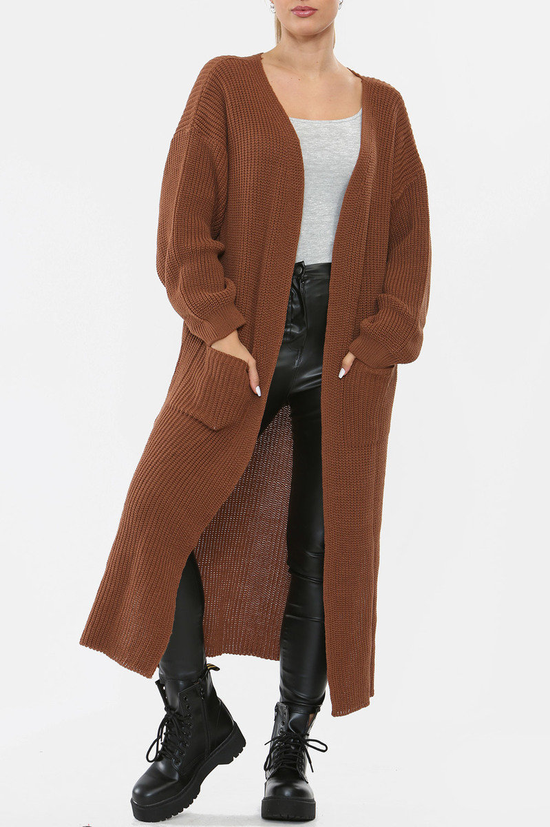 Isobel Chunky Knitted Longline Cardigan Isobel Chunky Knitted Longline Cardigan