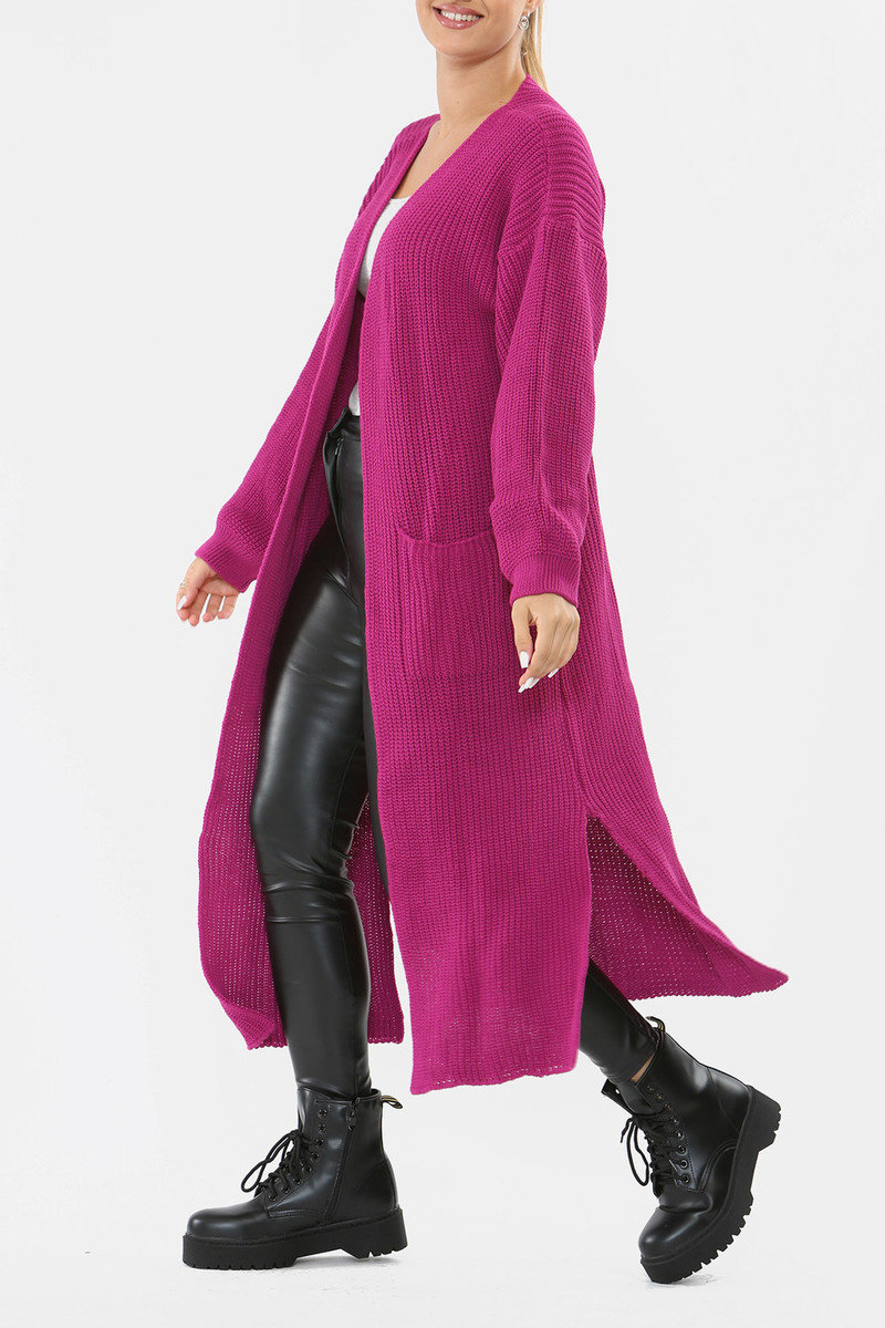 Isobel Chunky Knitted Longline Cardigan Thumbnail Isobel Chunky Knitted Longline Cardigan Thumbnail