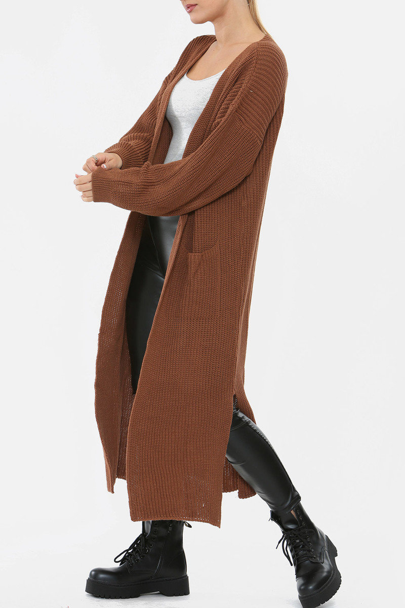 Isobel Chunky Knitted Longline Cardigan Thumbnail Isobel Chunky Knitted Longline Cardigan Thumbnail