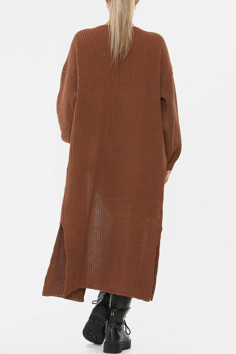 Isobel Chunky Knitted Longline Cardigan Thumbnail