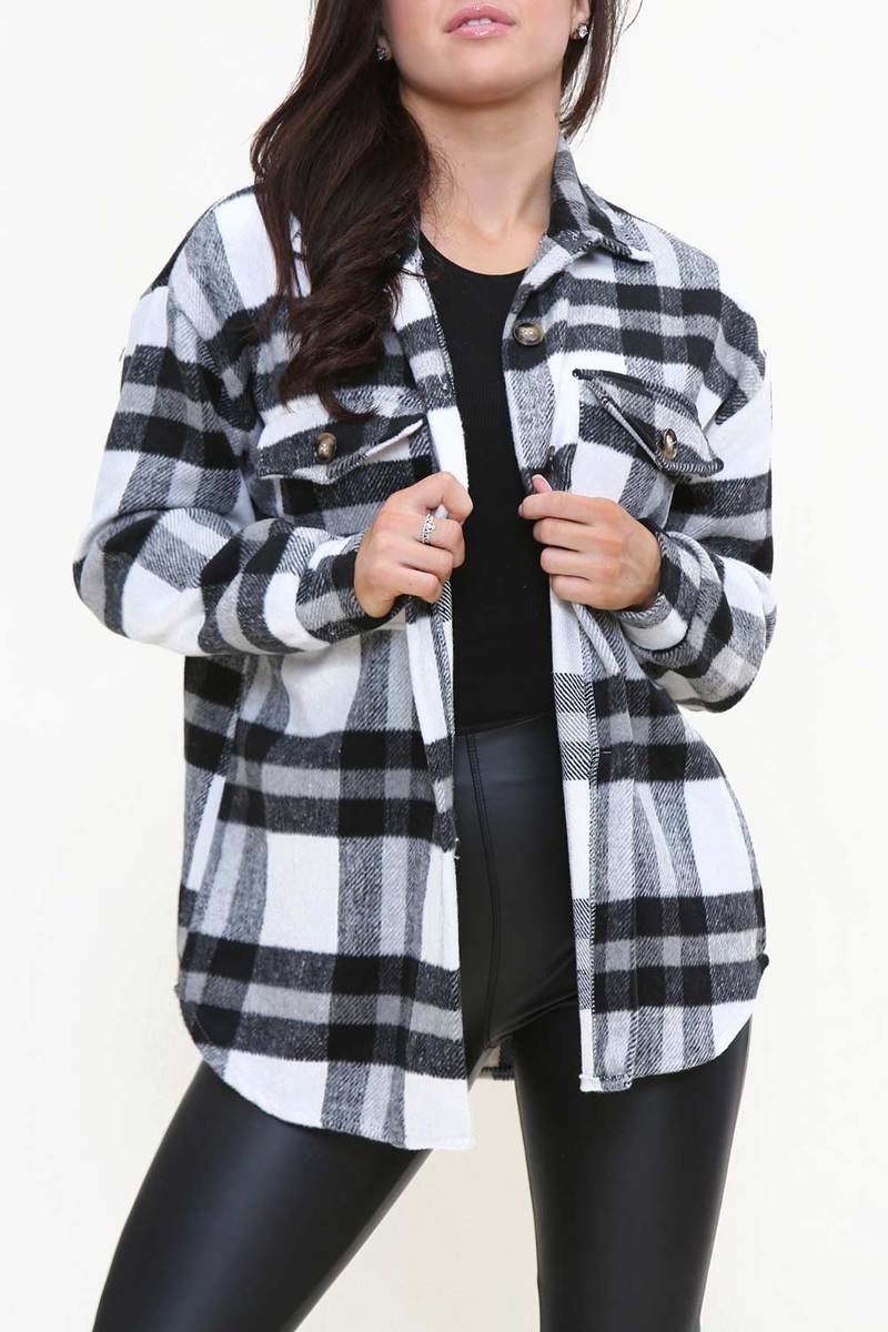 Chloe Button Down Check Shacket Chloe Button Down Check Shacket