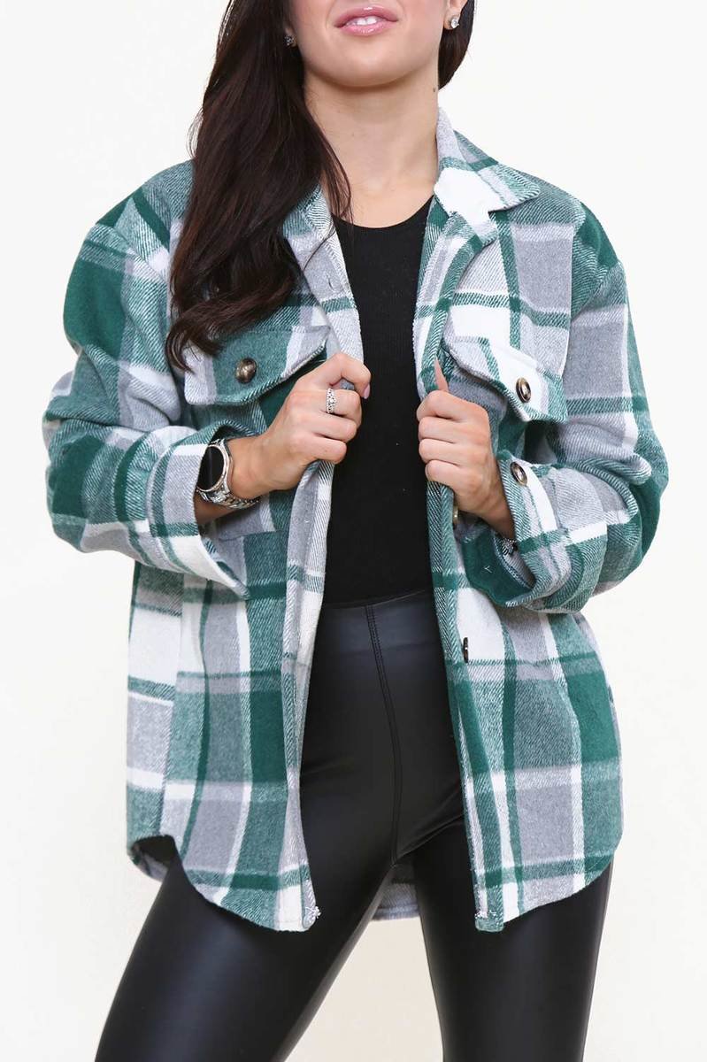 Chloe Button Down Check Shacket Chloe Button Down Check Shacket