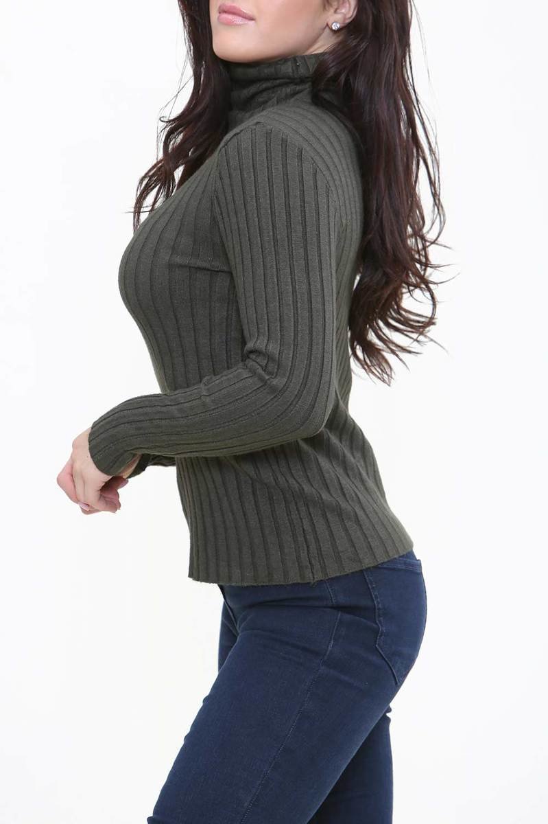 Dollie Roll Neck Ribbed Jumper Thumbnail Dollie Roll Neck Ribbed Jumper Thumbnail