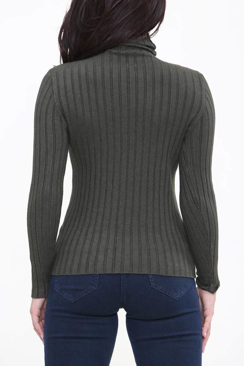 Dollie Roll Neck Ribbed Jumper Thumbnail Dollie Roll Neck Ribbed Jumper Thumbnail