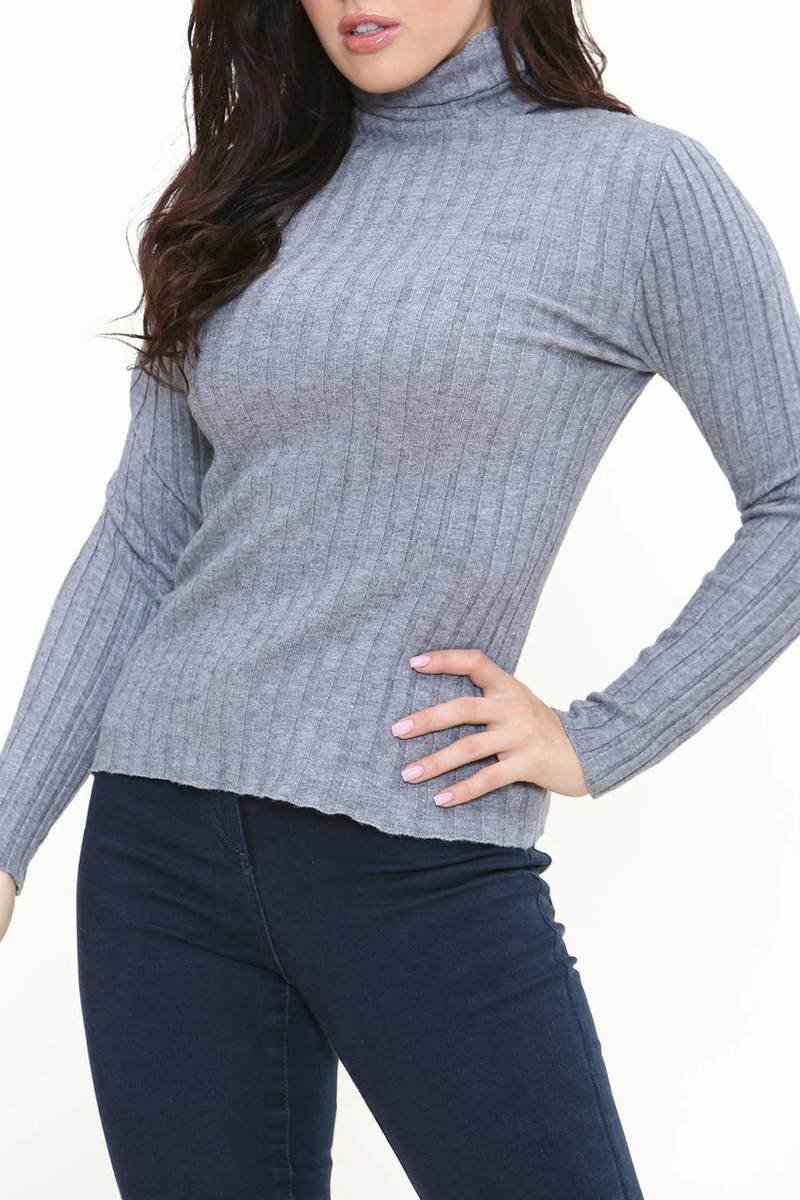 Dollie Roll Neck Ribbed Jumper Dollie Roll Neck Ribbed Jumper