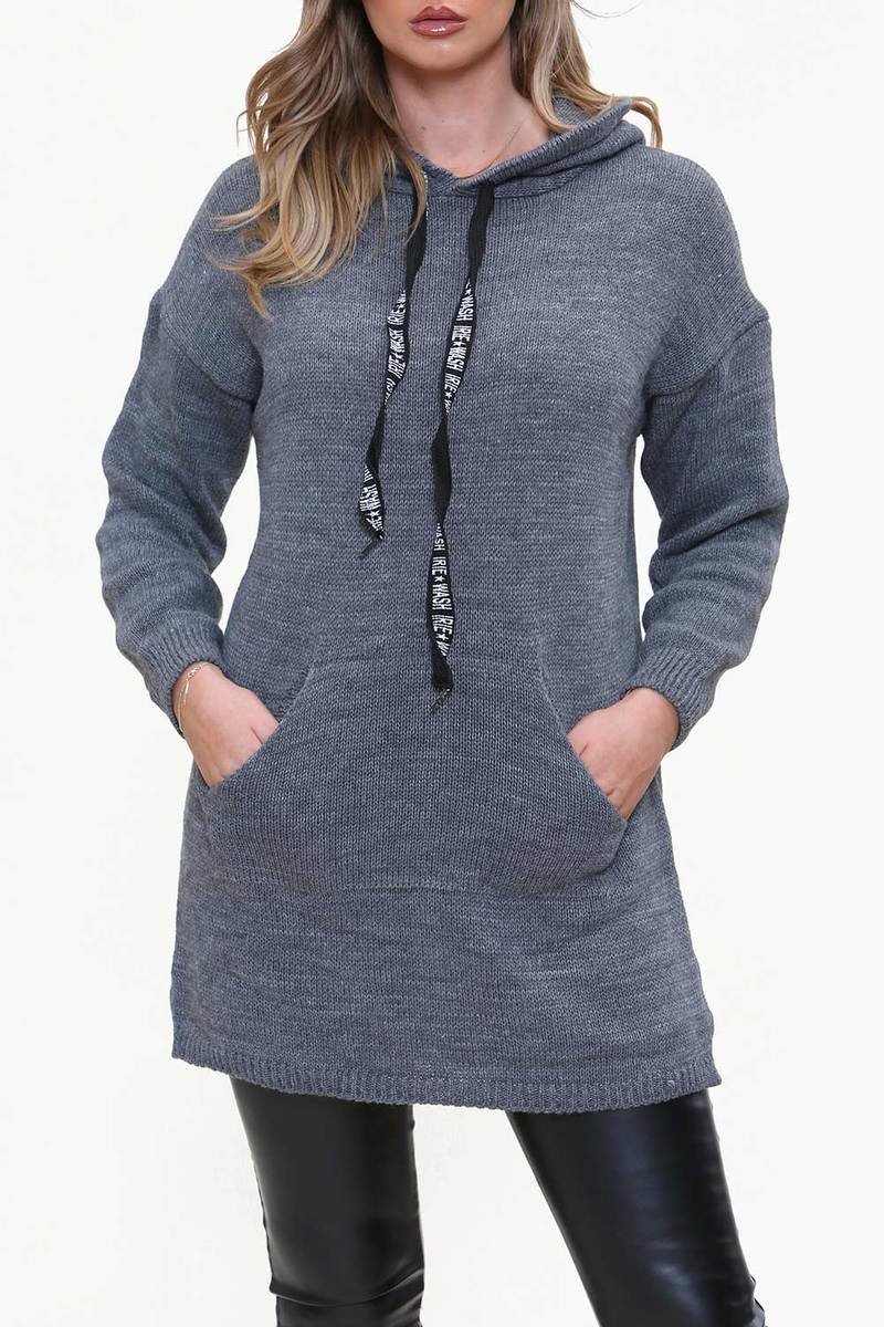 Cadi Oversized Knitted Hooded Jumper Cadi Oversized Knitted Hooded Jumper