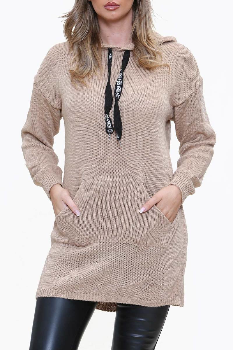 Cadi Oversized Knitted Hooded Jumper Cadi Oversized Knitted Hooded Jumper