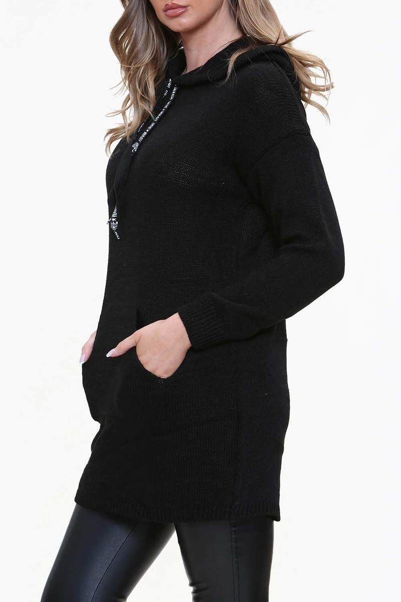 Amira Oversized Knitted Hooded Jumper Thumbnail Amira Oversized Knitted Hooded Jumper Thumbnail
