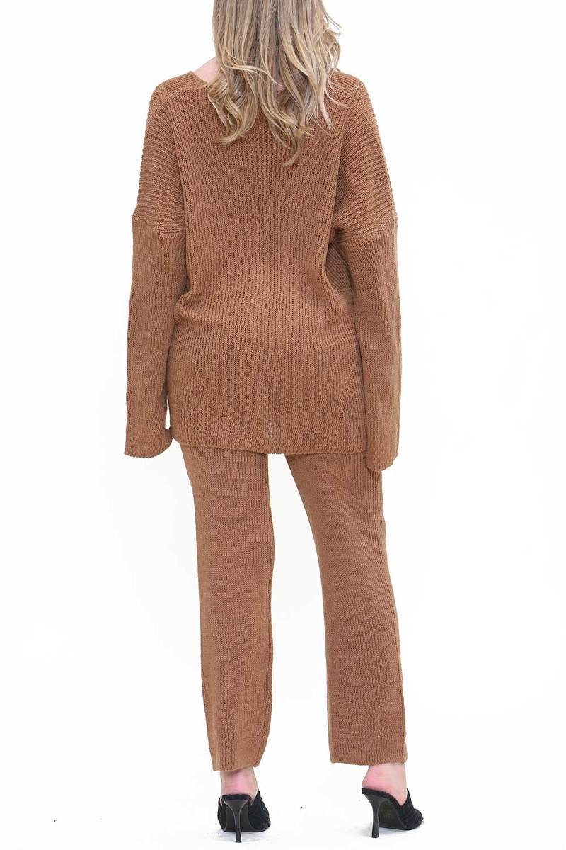 Madison Knitted Button Cardigan and Trousers Co-Ord Set Thumbnail Madison Knitted Button Cardigan and Trousers Co-Ord Set Thumbnail