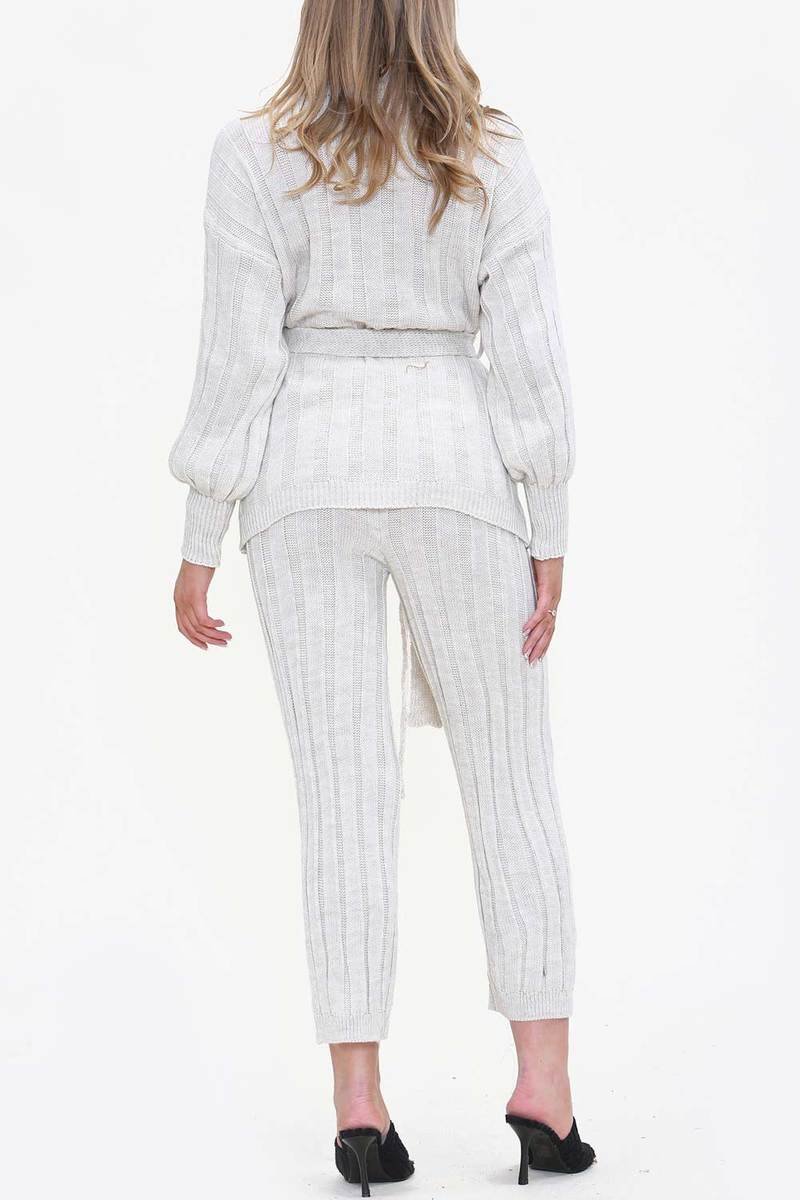 Naomi Belted Top and Trouser Knitted Co-ord Thumbnail Naomi Belted Top and Trouser Knitted Co-ord Thumbnail
