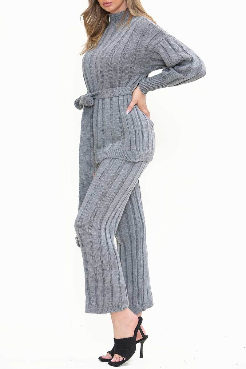 Naomi Belted Top and Trouser Knitted Co-ord Thumbnail Naomi Belted Top and Trouser Knitted Co-ord Thumbnail